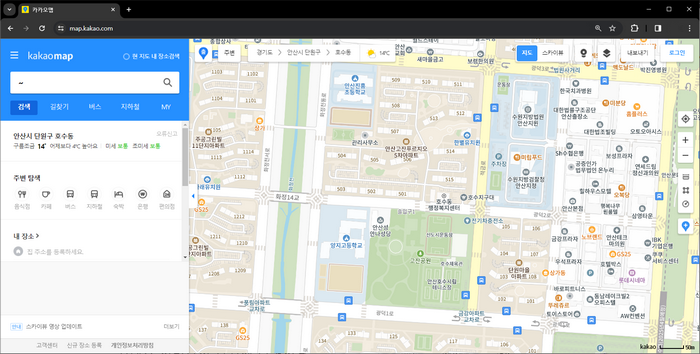 카카오맵-화면