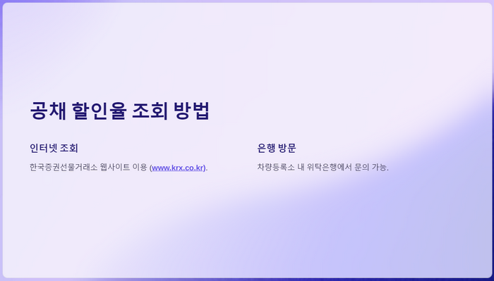 공채할인율-사이트