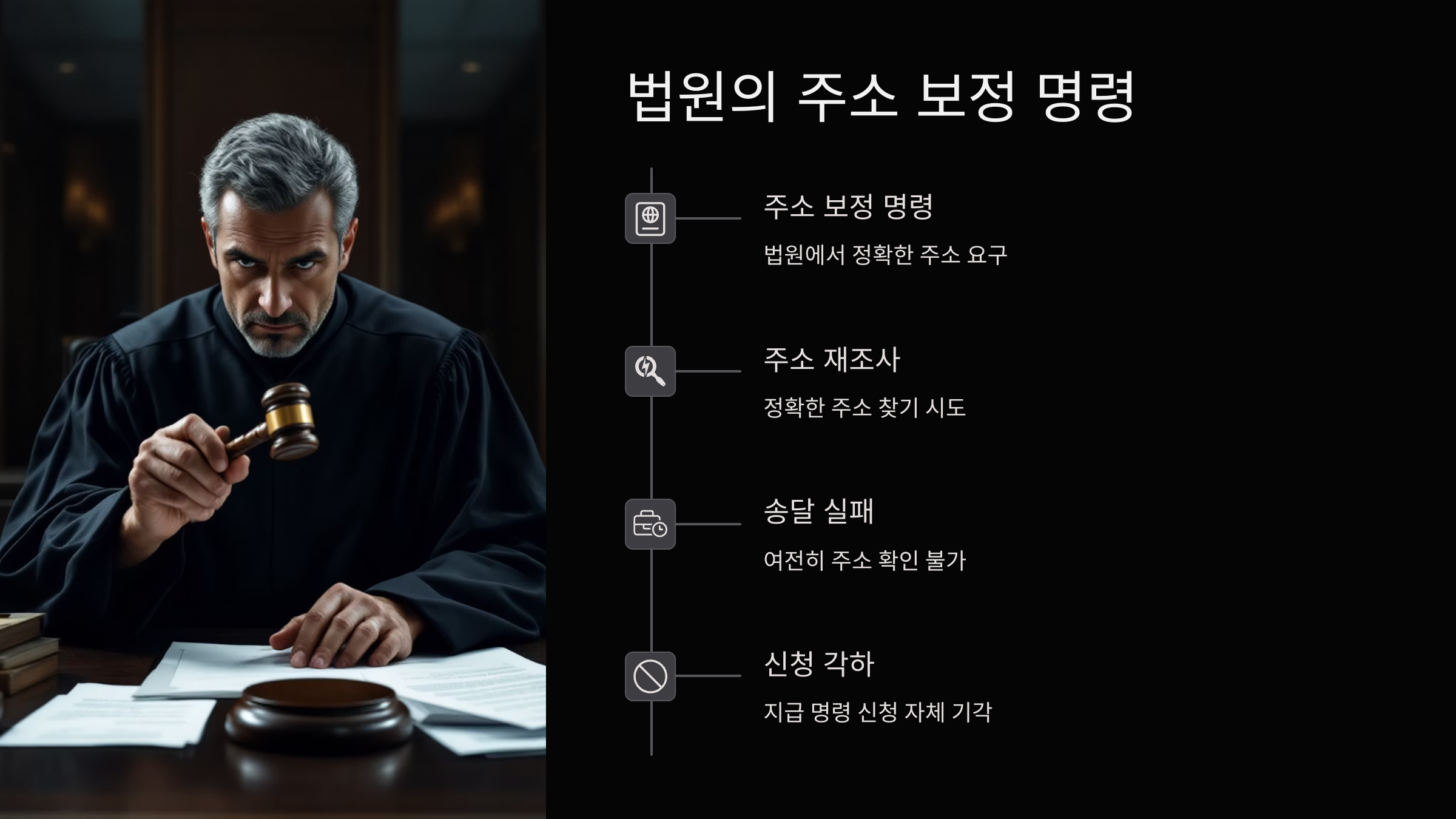 법원-주소-보정명령