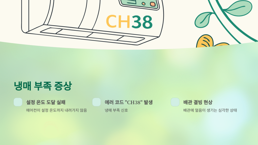 냉매부족증상
