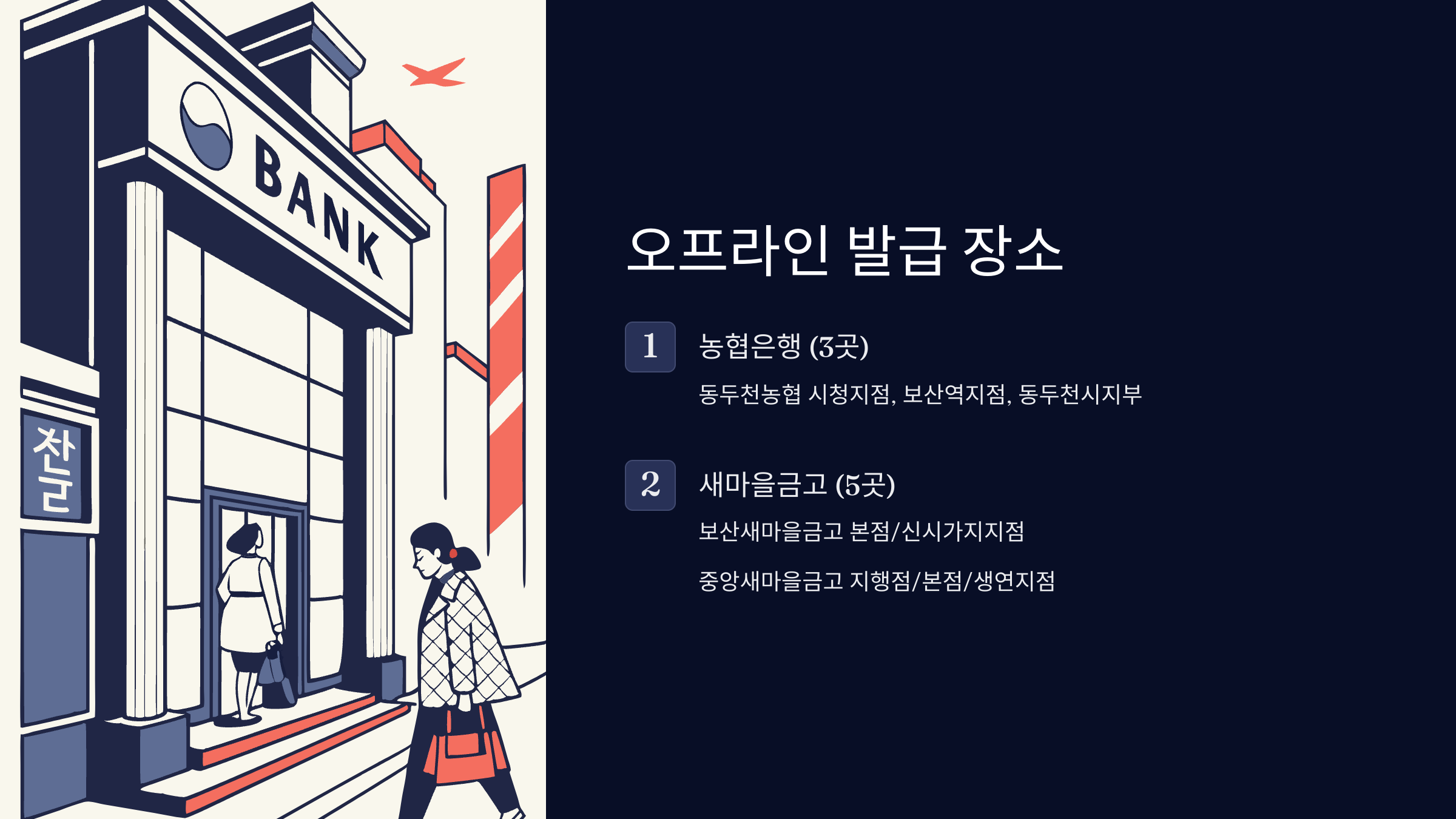 오프라인발급장소