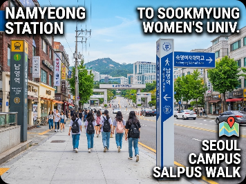 남영역에서 숙명여자대학교 어떻게 가나요?