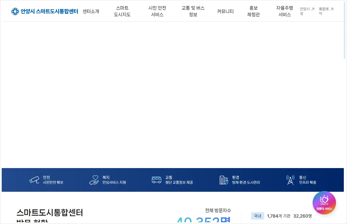 안양 스마트도시통합센터 홈페이지 바로가기 (https://smart.anyang.go.kr/)