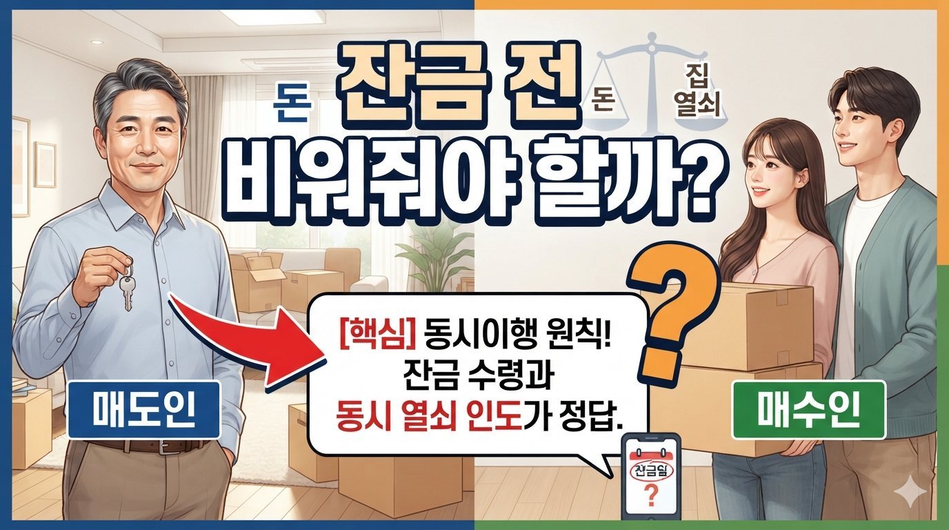 잔금을 받기 전에 매도인이 집을 먼저 비워줘야 할까요